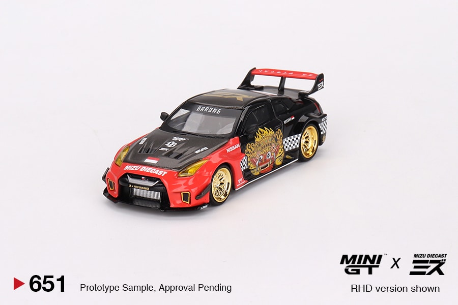 MINI GT No.651 LB-Silhouette WORKS GT NISSAN 35GT-RR Ver.1 “BARONG”  MINI GT x MIZU Diecast MGT00651