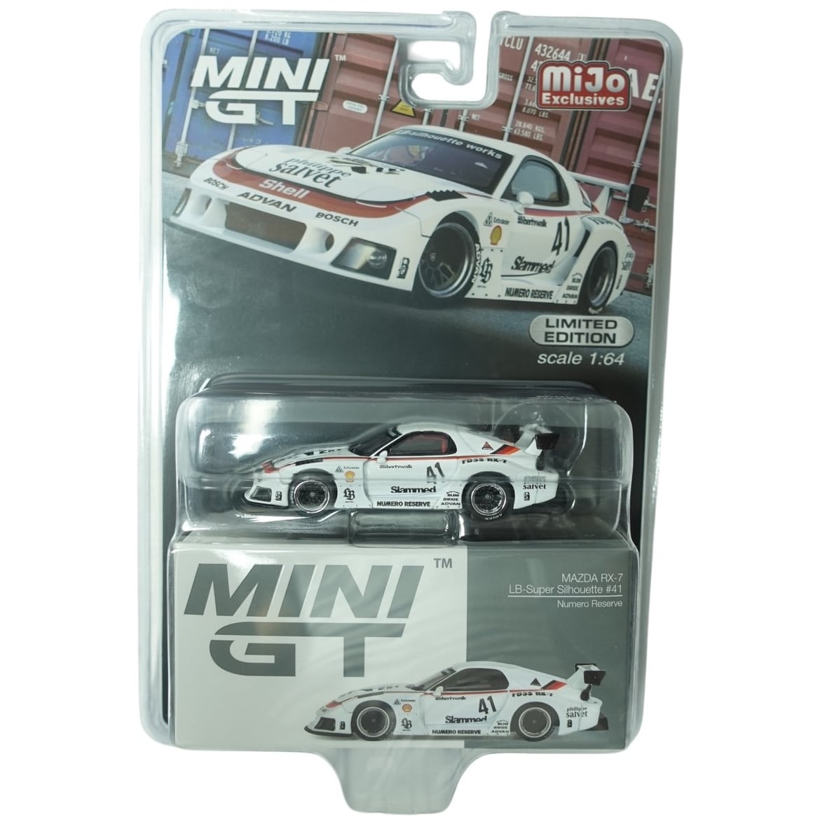 MINI GT No.773 miJo Exclusive MAZDA RX-7 LB-Super Silhouette #41 Numero Reserve MGT00773